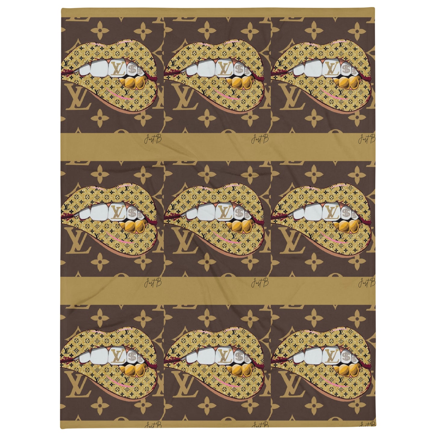 Rich Mouth Throw Blanket
