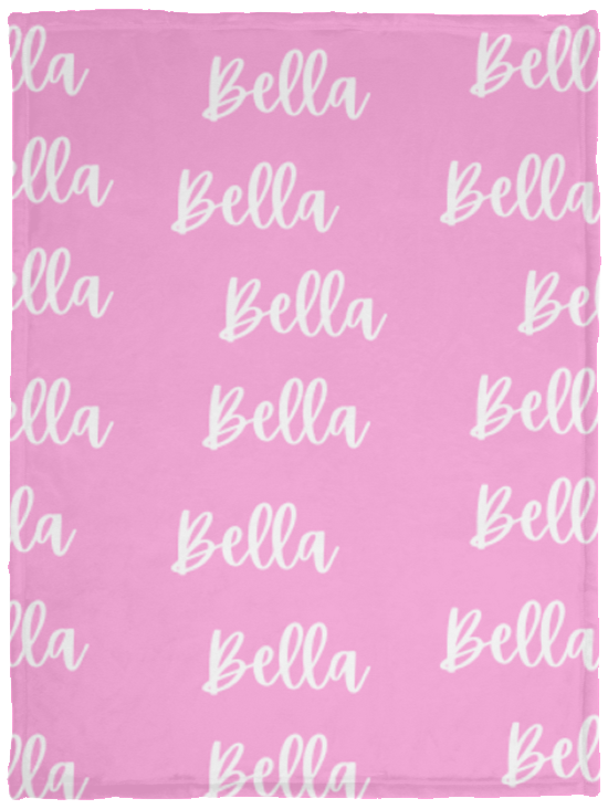Customize name blanket Plush Fleece Blanket - 30x40