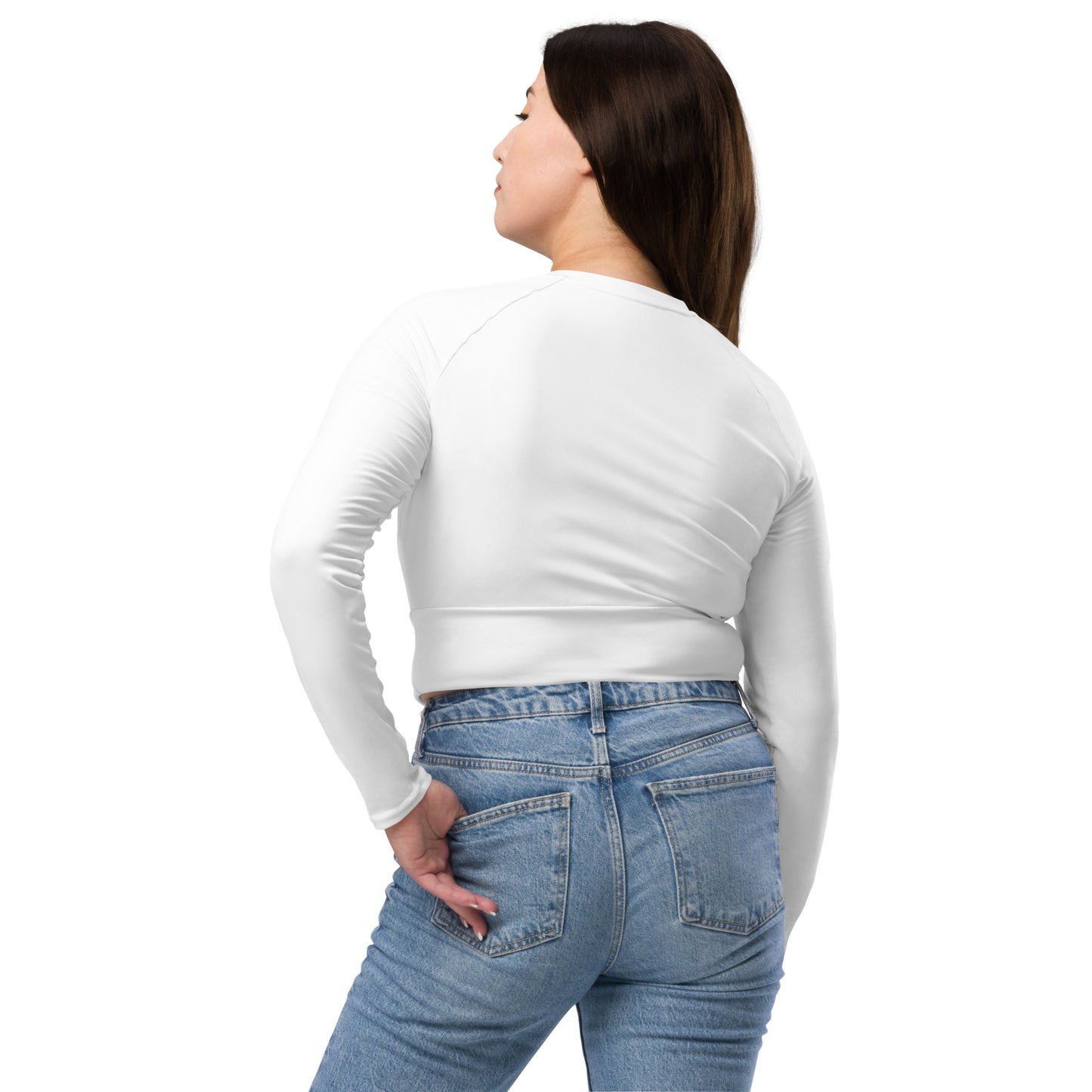 Rich Girls  long-sleeve crop top