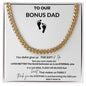 Bonus DAD cuban link chain Necklace