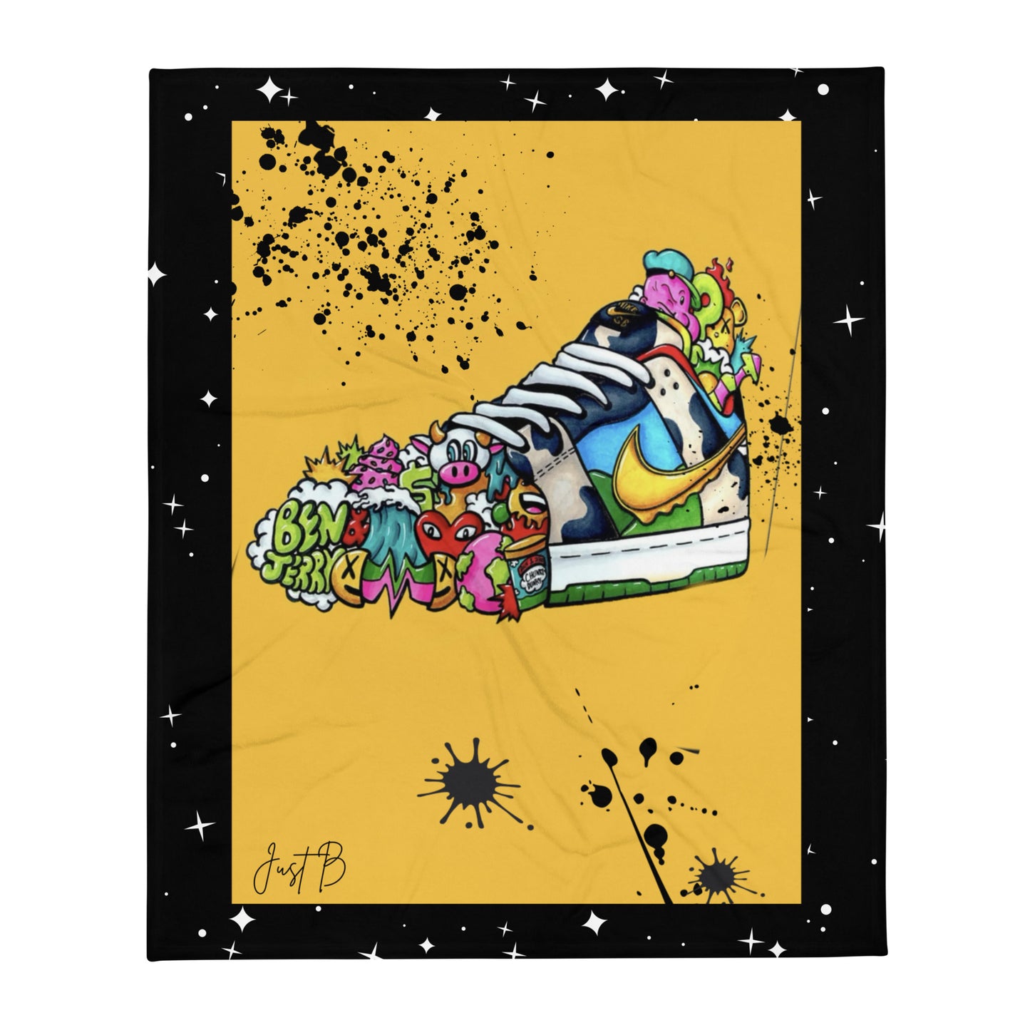 Art Shoe Throw Blanket