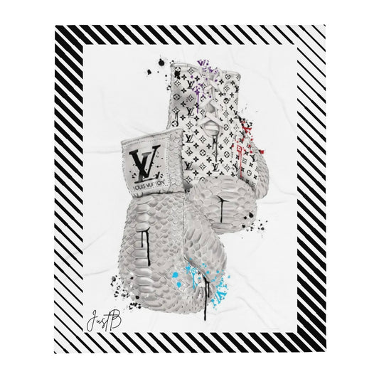 LV Boxing Throw Blanket