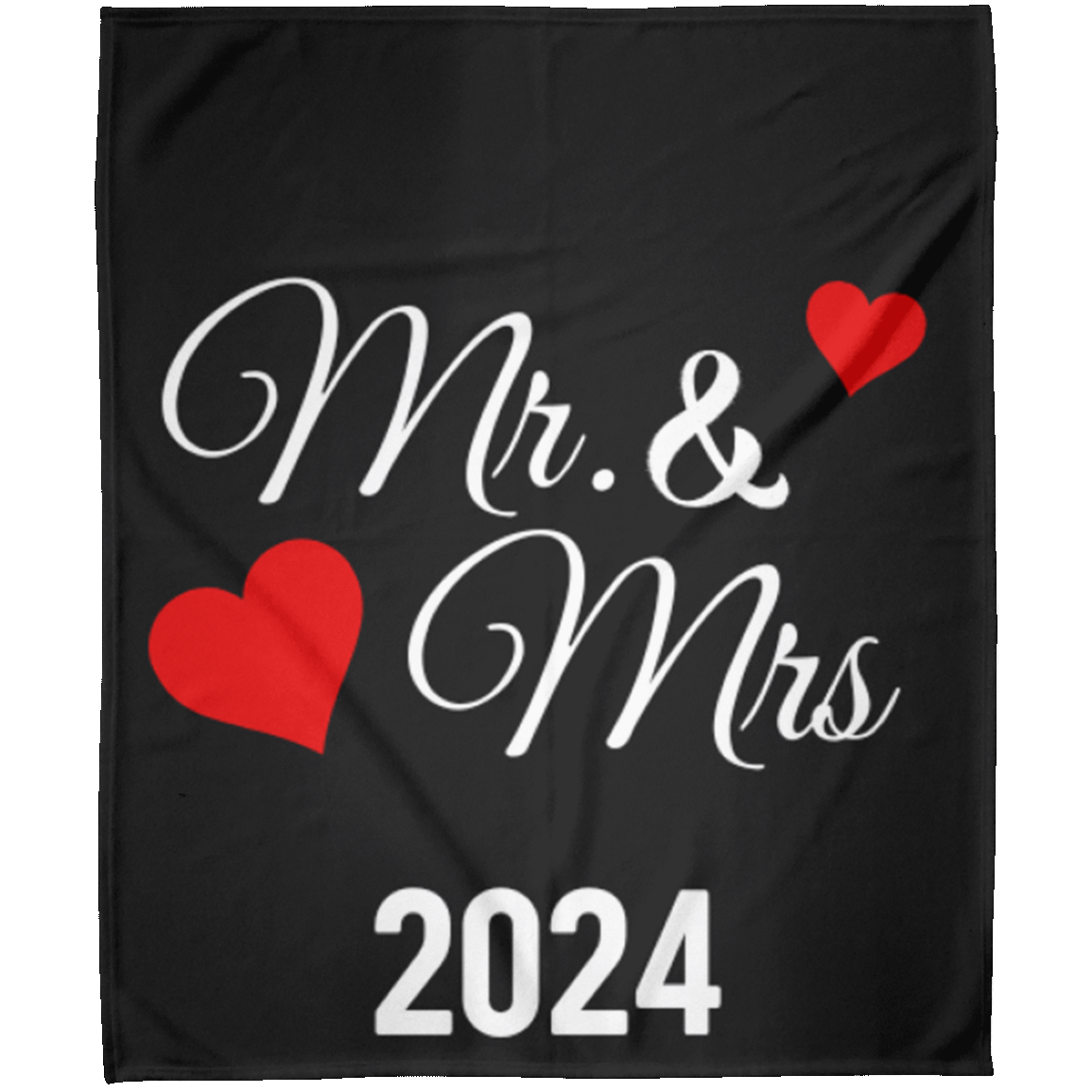 Mr. mrs 2024 MR & MRS 2024 Fleece Blanket 50x60 (great GIFT)