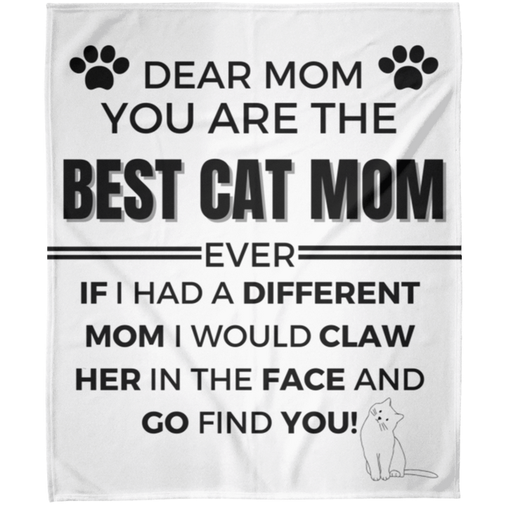 Best Cat MomFleece Blanket 50x60