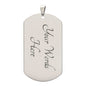 To My daughter dog chain love dad
