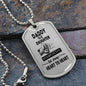 Daddy and daughter necklace heart to heart
