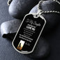 To My daughter dog chain love dad