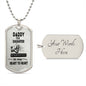 Daddy and daughter necklace heart to heart
