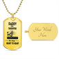 Daddy and daughter necklace heart to heart