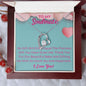 To My Soulmate Heart Necklace, PUSH GIFT, BABY DUE DATE, ANNIVERSARY GIFT, BABY GIFT