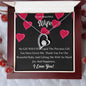 To My WIFE Necklace, BABY GIFT, Valentines day gift, Holiday Gift, Just Because Gift