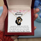 To My MOMMY Necklace, BABY GIFT, Valentines day gift, Holiday Gift, Just Because Gift