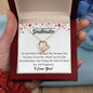 Soulmate heart necklace, push gift, baby gift, anniversary gift, Holiday gift