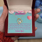 To My Soulmate Heart Necklace, PUSH GIFT, BABY DUE DATE, ANNIVERSARY GIFT, BABY GIFT