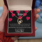 To My WIFE Necklace, BABY GIFT, Valentines day gift, Holiday Gift, Just Because Gift