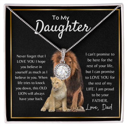DAUGHTER ETERNAL NECKLACE LOVE DAD
