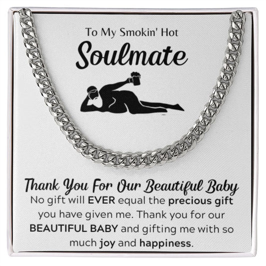 Daddy soulmate necklace, BABY GIFT FOR HIM