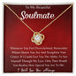 Soulmate love knot necklace Red