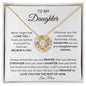 To my daughter flower necklace love mom