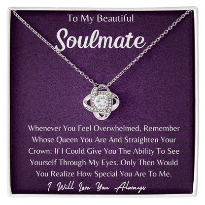 Love knot necklace