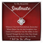 Soulmate love knot necklace Red