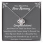 Congratulations New Mommy Necklace, BABY gift, Holiday gift, Just because gift