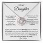 To my daughter flower necklace love mom