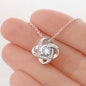 To My Daughter Love MOM LOVE KNOT Necklace