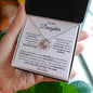 To my daughter flower necklace love mom