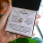 TO MY DAUGHTER LOVE KNOT KNECKLACE