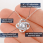TO MY DAUGHTER LOVE KNOT KNECKLACE