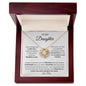 To my daughter flower necklace love mom