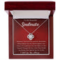 Soulmate love knot necklace Red