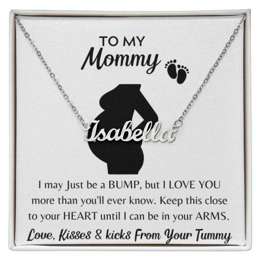 To my mommy Neckalce, Customize the NAME, BABY GIFT