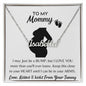 To my mommy Neckalce, Customize the NAME, BABY GIFT