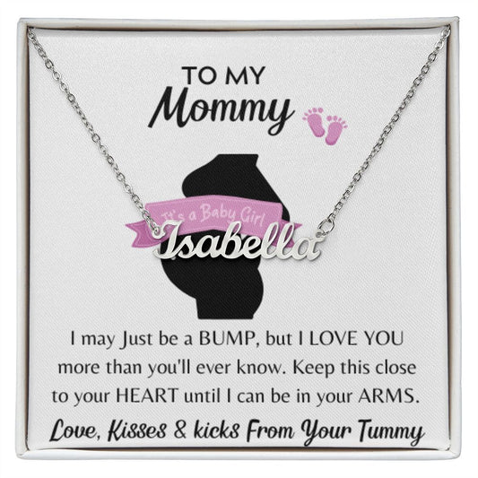 Its  a Girl Necklace, CUSTOMIZE NAME NECKLACE, BABY GIFT