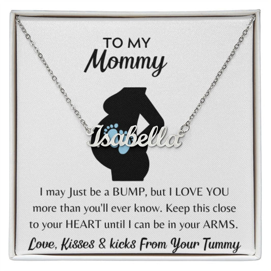 ITS A BOY! CUSTOMIZE NAME necklace, BABY GIFT