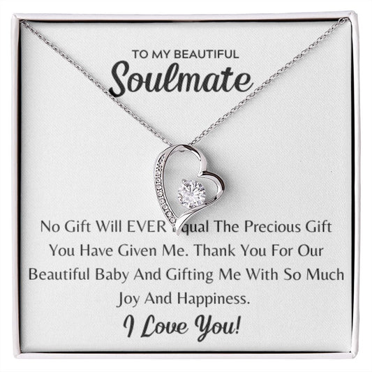 Soulmate Necklace, BABY GIFT, Valentines day, Holiday Gift, Just Because Gift