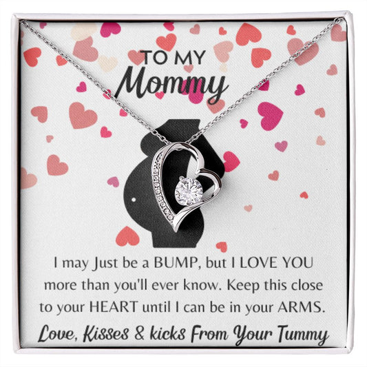 To my Mommy Necklace, BABY GIFT, Valentines day Gift, Holiday Gift, Just Because Gift