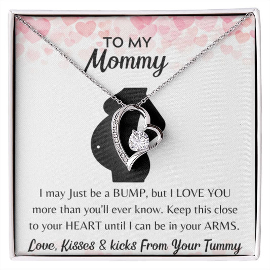 To My MOMMY Necklace, BABY GIFT, Valentines day gift, Holiday Gift, Just Because Gift