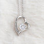 To My Soulmate Heart Necklace, PUSH GIFT, BABY DUE DATE, ANNIVERSARY GIFT, BABY GIFT