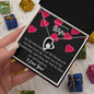 To My WIFE Necklace, BABY GIFT, Valentines day gift, Holiday Gift, Just Because Gift