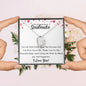 Soulmate heart necklace, push gift, baby gift, anniversary gift, Holiday gift