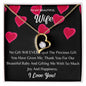 To My WIFE Necklace, BABY GIFT, Valentines day gift, Holiday Gift, Just Because Gift