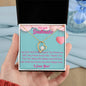 To My Soulmate Heart Necklace, PUSH GIFT, BABY DUE DATE, ANNIVERSARY GIFT, BABY GIFT