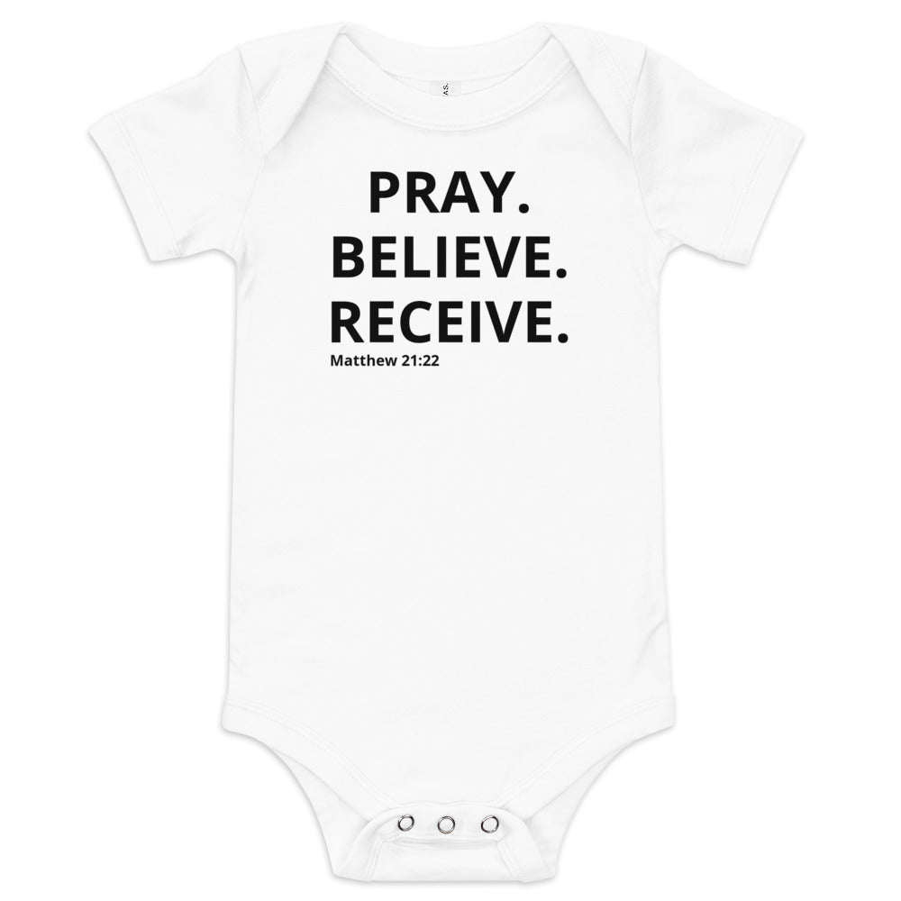 Pray Baby short sleeve one piece