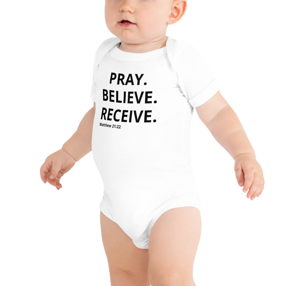 Pray Baby short sleeve one piece