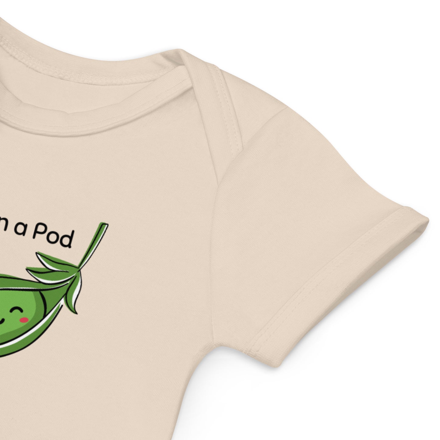 Organic Cotton Pea Pod baby bodysuit
