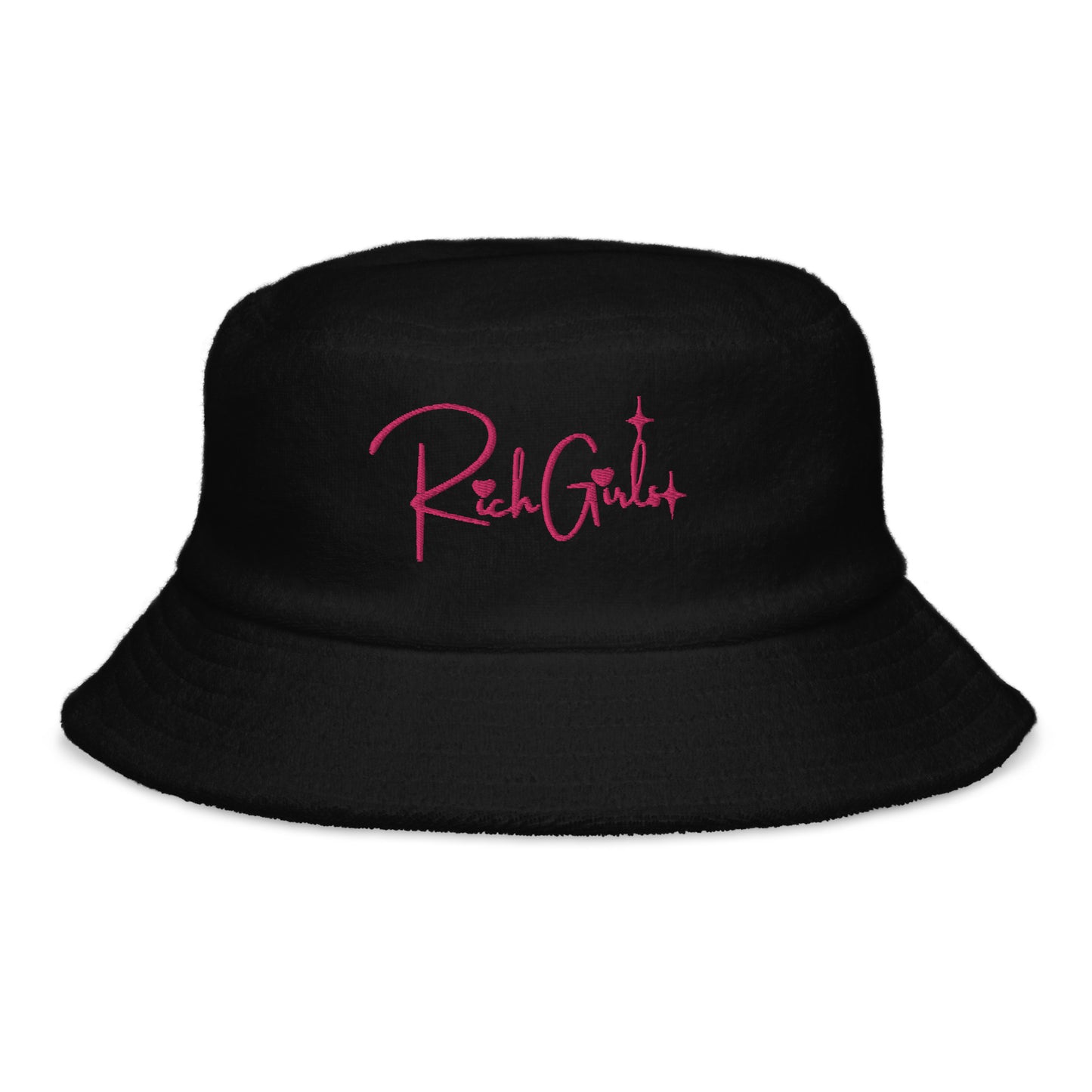 Rich Girls  terry cloth bucket hat