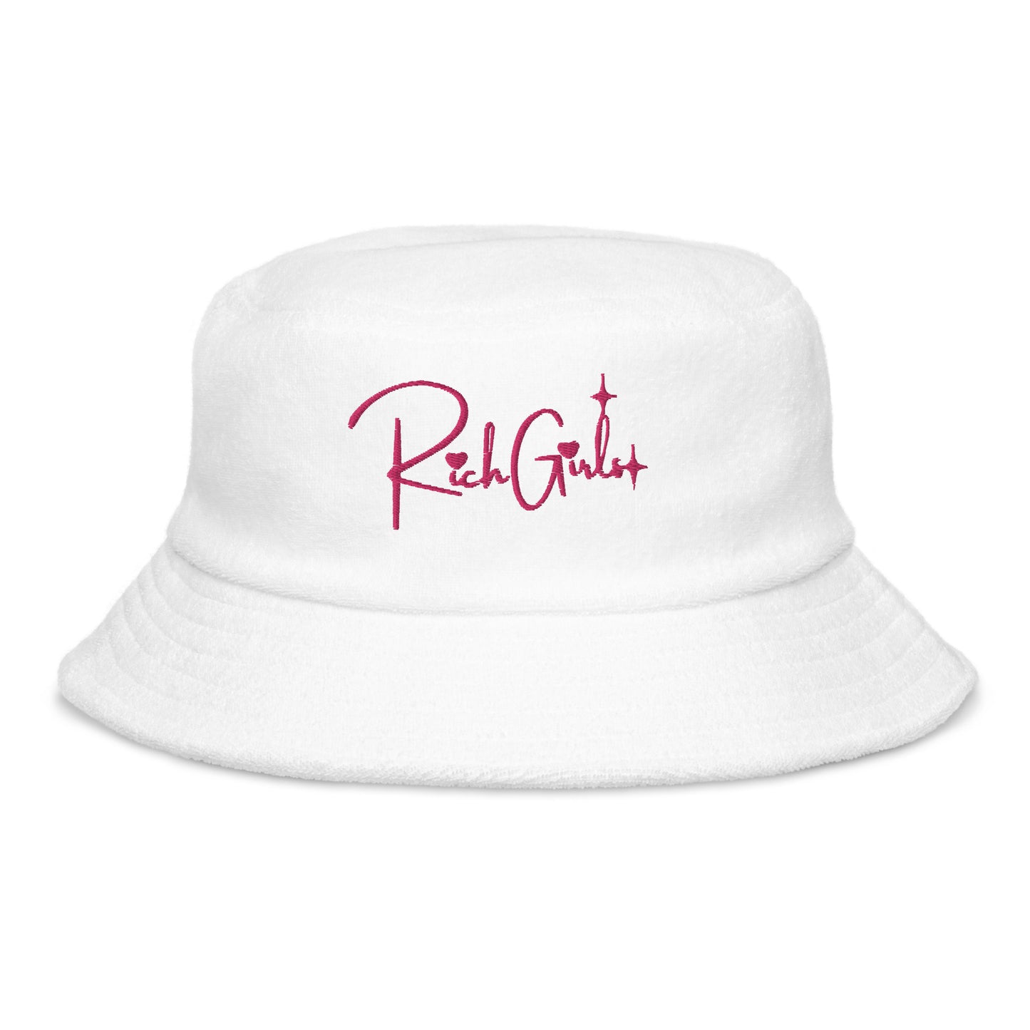 Rich Girls  terry cloth bucket hat